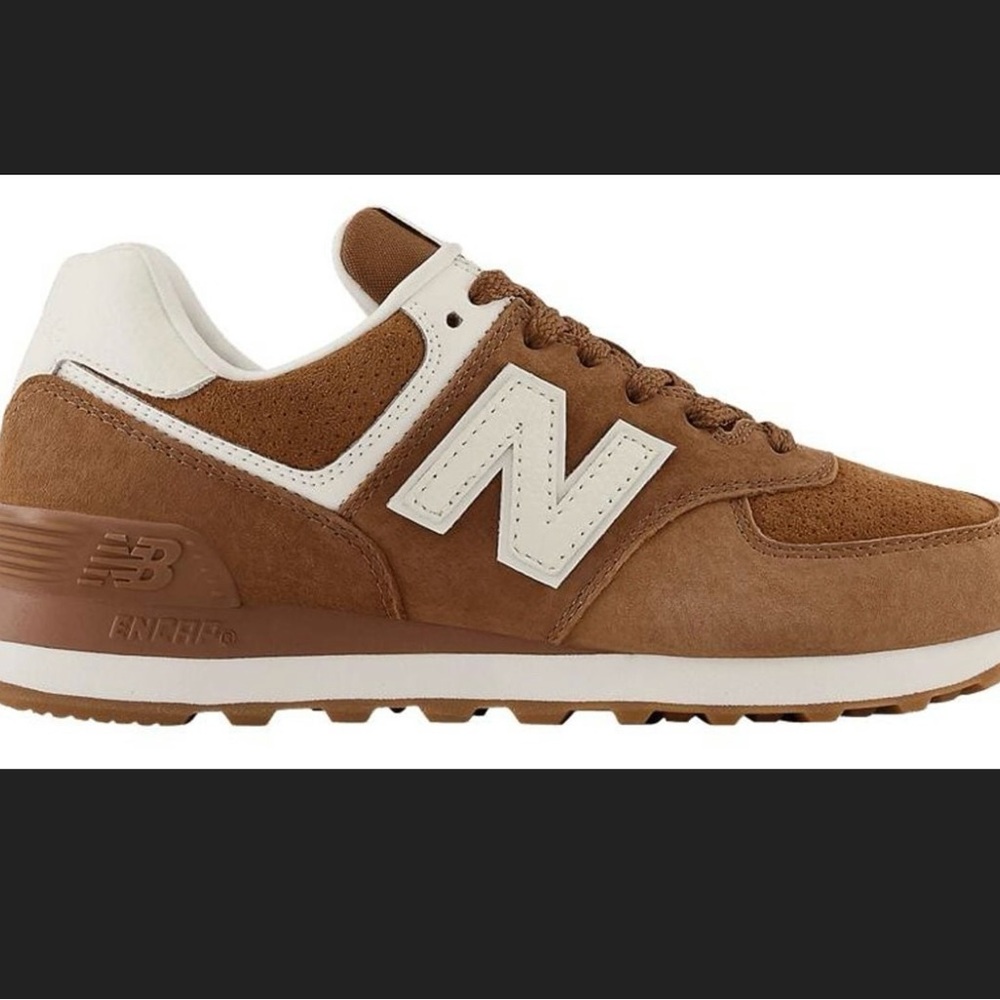 New Balance 574 brown and White Sneakers
